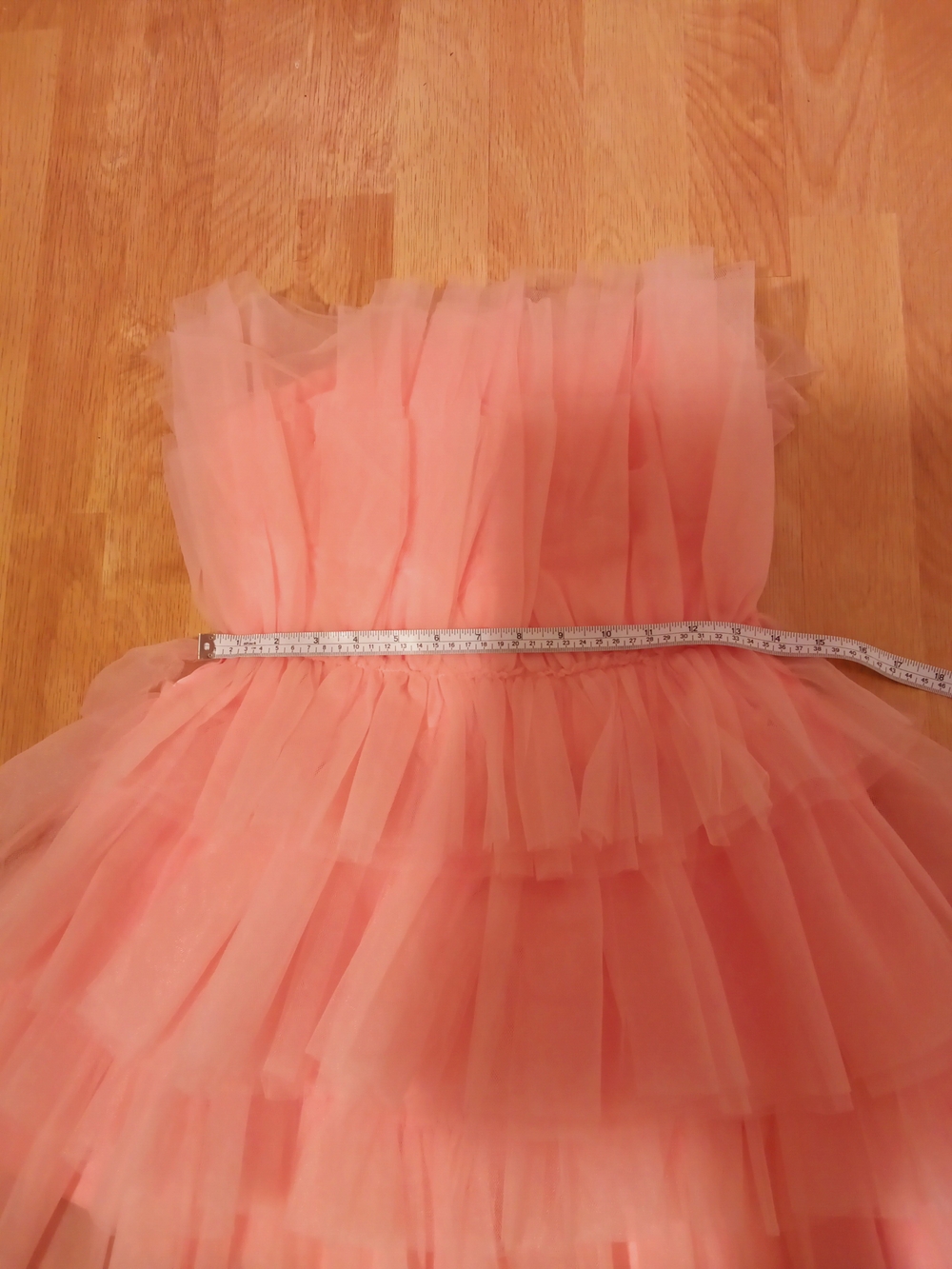 Hausen Pink Tulle Ruffle Mini Dress Size S - Picture 14 of 15